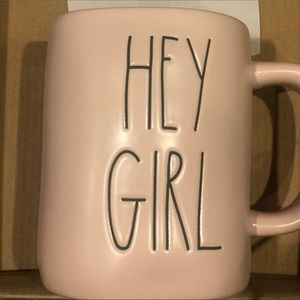 HEY GIRL pink MUG